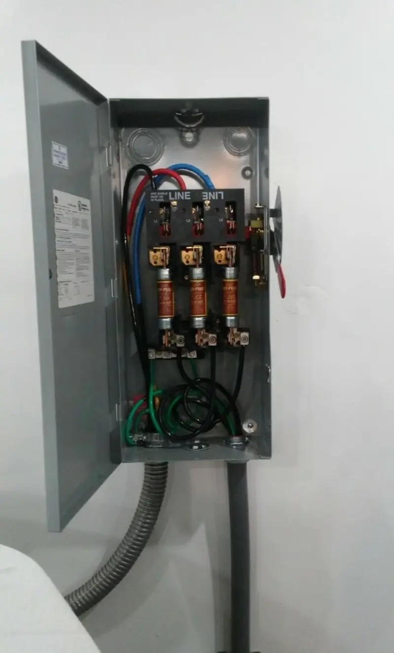 Three-phase disconnect switch installed for Electrical Wiring & Rewiring in Beaufort